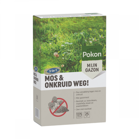 Onkruid & mos weg 1375 gram voor 25 m2