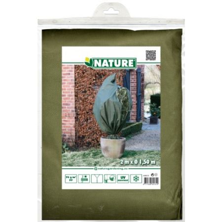 Afdekhoes rits groen doorsnede 1.5m x 2m