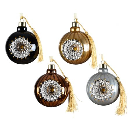 Kerstbal glas d8cm diverse soorten