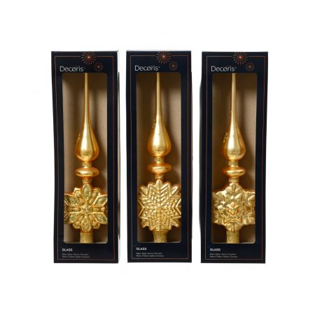 Piek glas l10b4.5h35cm diverse soorten goud
