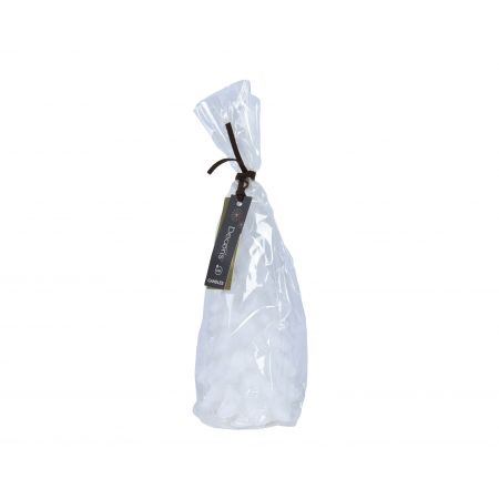 Kaars kerstboom d8h16.5cm wit