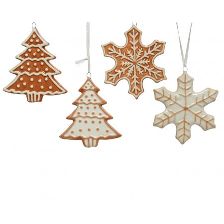 Ornament aw figuur l9b9h1cm wit diverse soorten