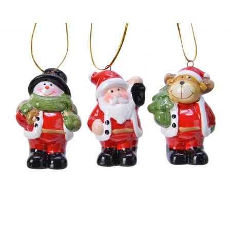 Ornament terracotta figuur hang rood diverse soorten