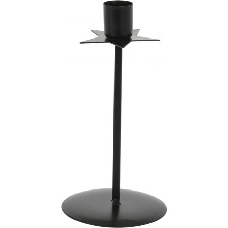 KANDELAAR STER 18CM ZWART