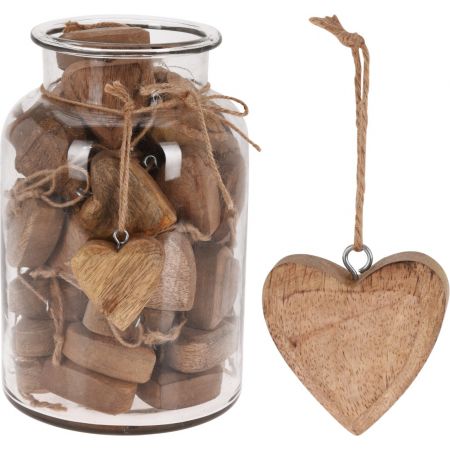 HANGDECO HART 6CM IN JAR