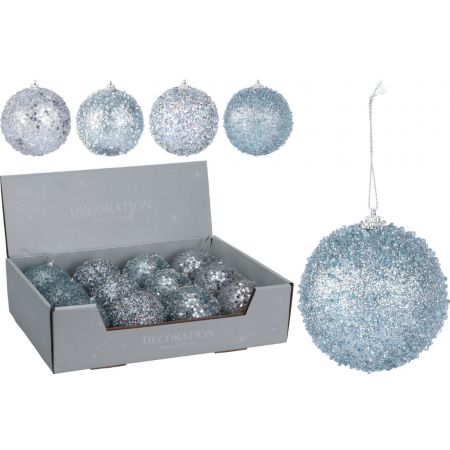 KERSTBAL 80MM 4ASS