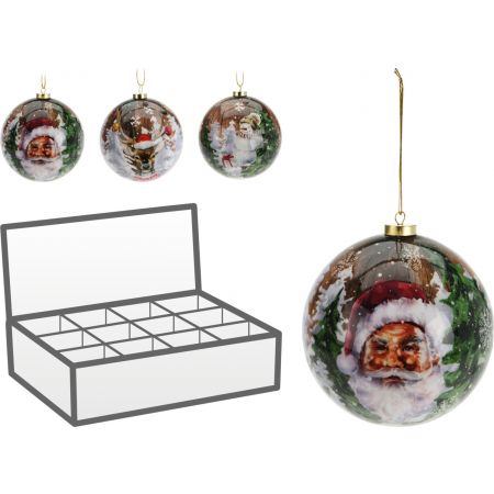KERSTBAL 10CM 3ASS KERST