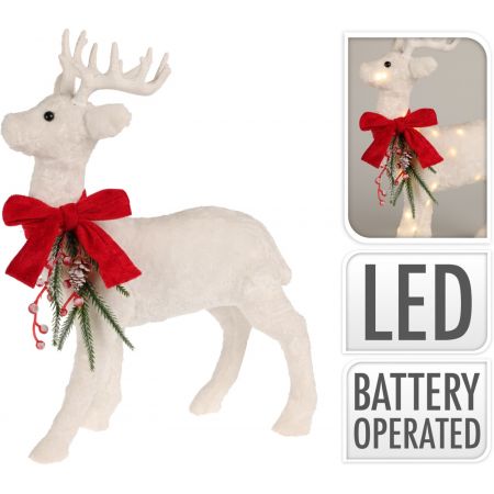 RENDIER STAAND MET LED 30CM WI