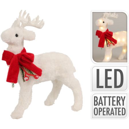 RENDIER STAAND MET LED 20CM WI