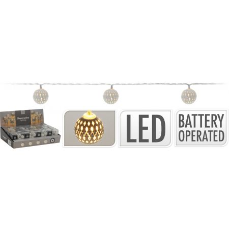 LED LAMPJES MET METALEN DECO