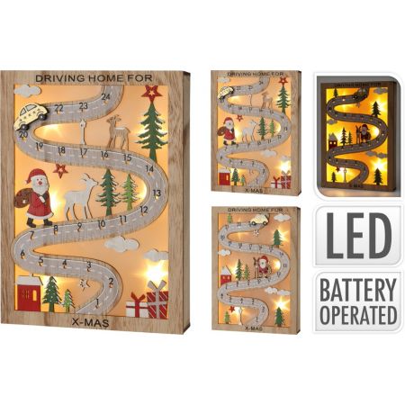 ADVENTSKALENDER WEG MET LED 2A
