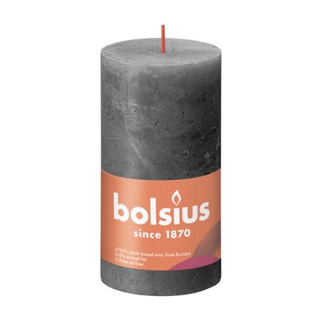 Rustiek stompkaars 130/68 Stormy Grey