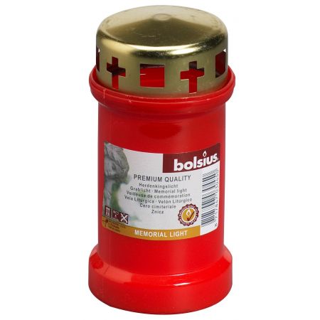 Gedenklicht met deksel nummer 03 Red