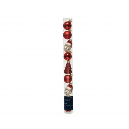 Ornament glas fgr l2.8b2.7h6 kerstrood ass 9st