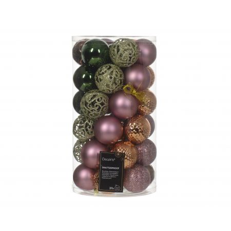 Kerstbalmix plc d6cm 37st f.forest
