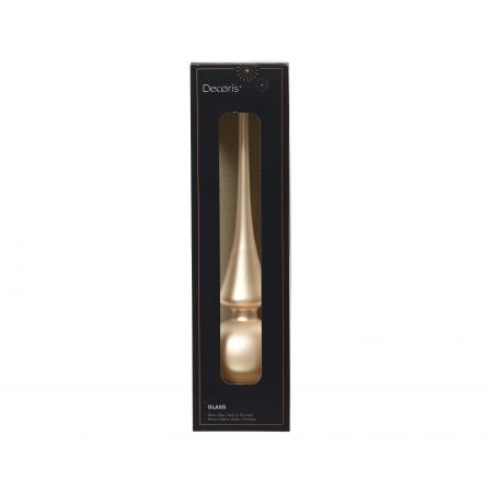 Piek glas d6h26cm mat parel