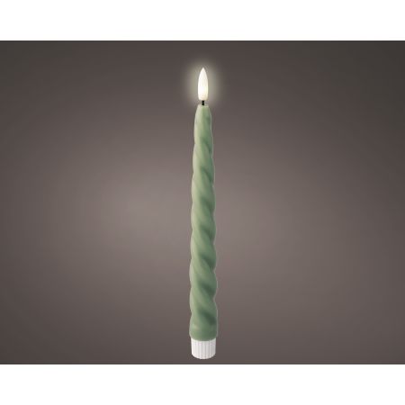 LED dinerkaars d2h24cm 2ST groen/warm wit  