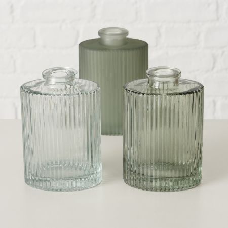 Vaas Tonja, 3 ass., H 11,5 cm, Glas gelakt, Glans, Effen