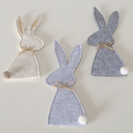 Eierwarmer Jody, 3 ass., Polyester vilt, Polyester, Haas, Nee, Effen