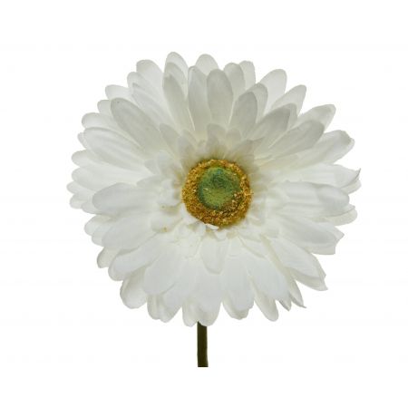 Gerbera polyester wit H.50cm
D.10cm
