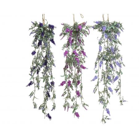 Lavendel polyester 3 kleuren assortie per stuk L.80cm x W.10cm x H.10cm