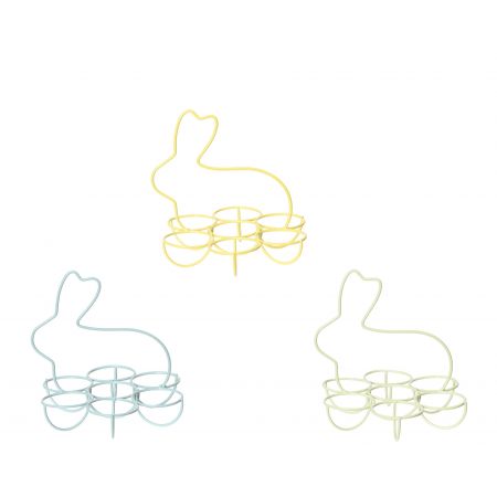 Eierhouder ijzer 3 kleuren assortie H.13.3cm
D.14cm