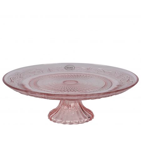 Etagere glas zacht roze H.9cm
D.29cm