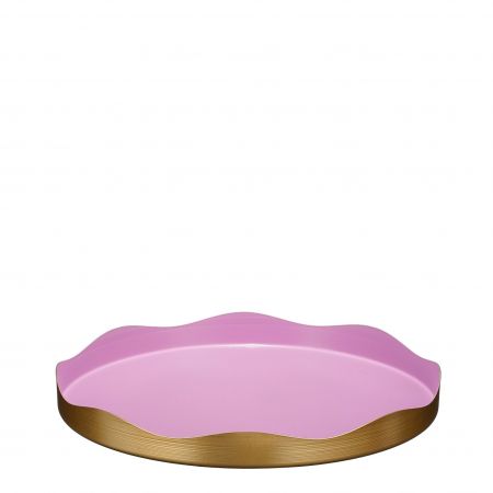 Sweety decoratie tray roze - h3xd30cm