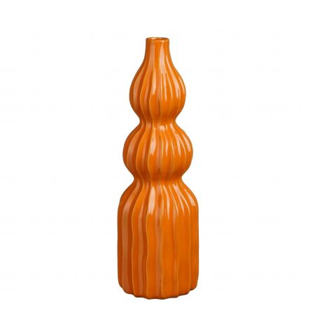 Felipe single flower vaas oranje - h35xd11cm
