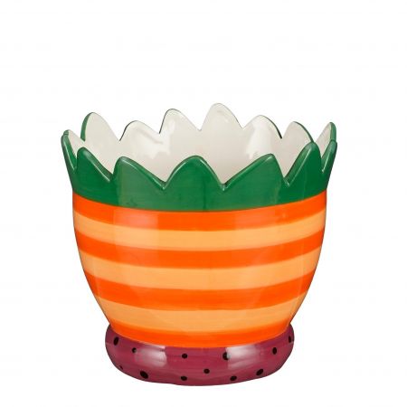 Funny pot oranje - h15,5xd17cm
