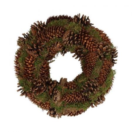 Wreath Spruce Moss D30 Natural