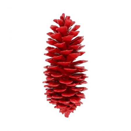 Pinecone Sugar Wax Slv L35 Red