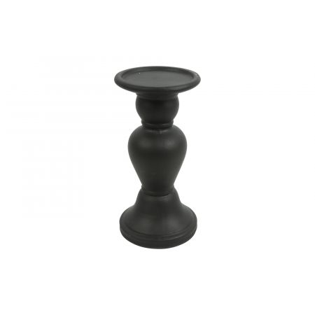 Kandelaar Adolpho M zwart L9,5B9,5H19CM