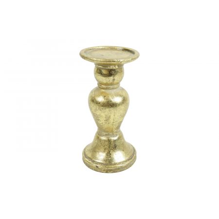 Kandelaar Adolpho M goud L9,5B9,5H19CM