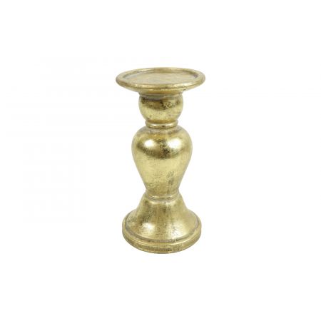 Kandelaar Adolpho L goud L12B12H23,5CM