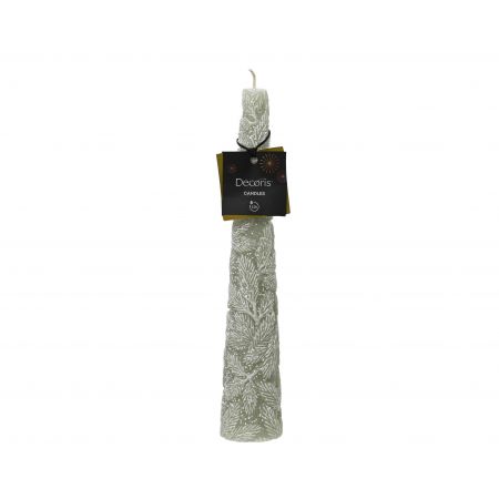 Kaars paraffine wit mint dia4.5cm x H.25cm