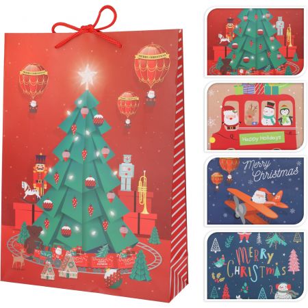 GESCHENKTAS KERST SMALL 4ASS KERST DESIGN