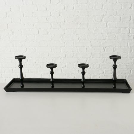 Kandelaar Furo, Rechthoek, H 27 cm, L 100 cm, alu