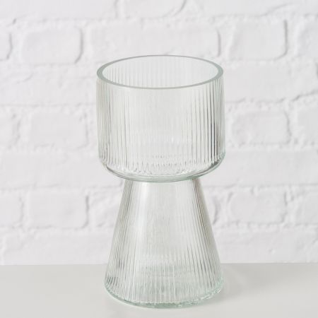 Vaas Imano, H 18 cm, Helder glas, Nee, Effen